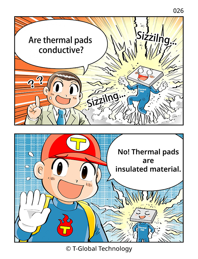 can thermal pads conduct electricity