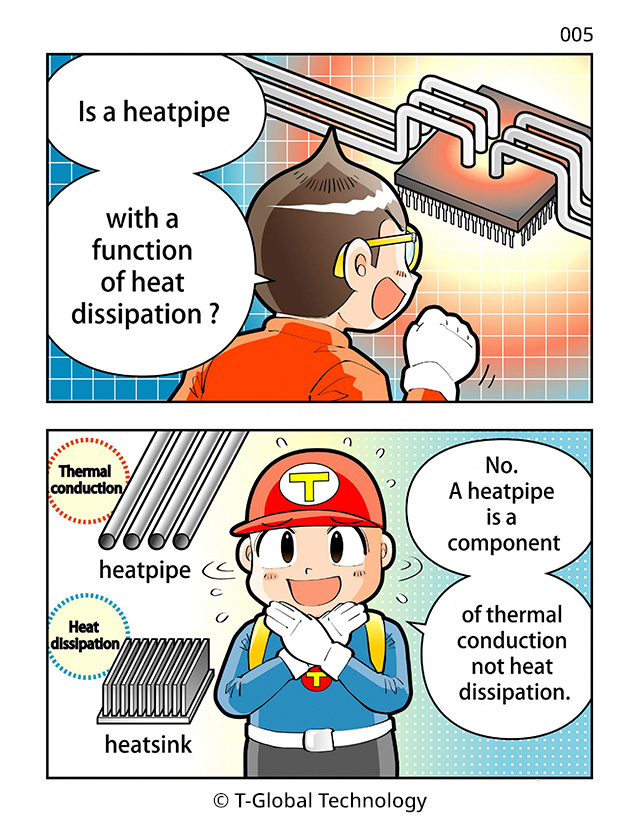 Is a Heatpipe with a Function of Heat Dissipation