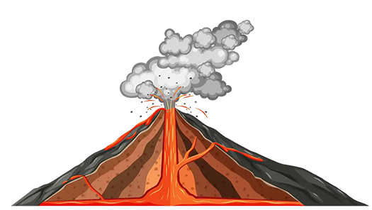 火山爆炸圖